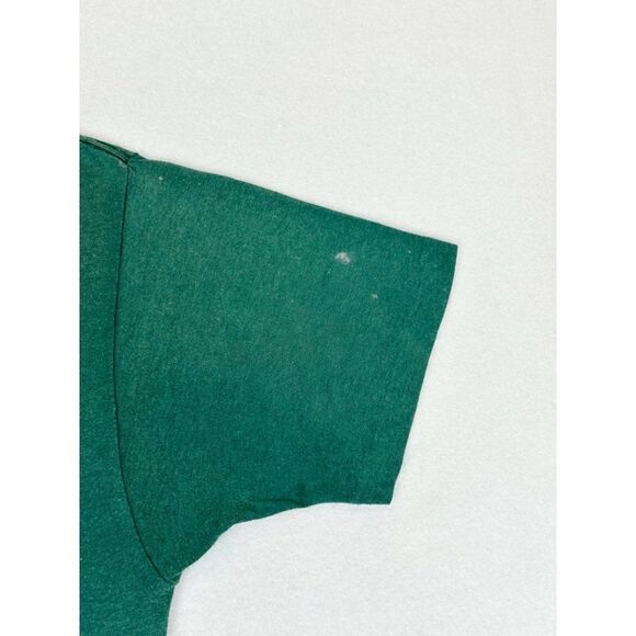 Vintage 1989 MLB Oakland A's Baseball Champions Shirt Green Large Single Stitch - Picture 9 of 13